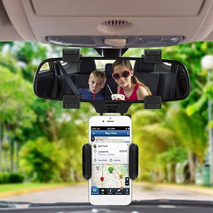 Mobile Phone Holder 360 | Convenient Rearview Mirror Phone Holder