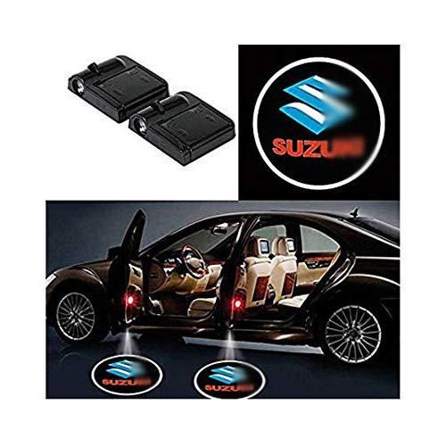 Suzuki Car's Ambiance with Welcome Logo Shadow Projector Lights - Pack of 2