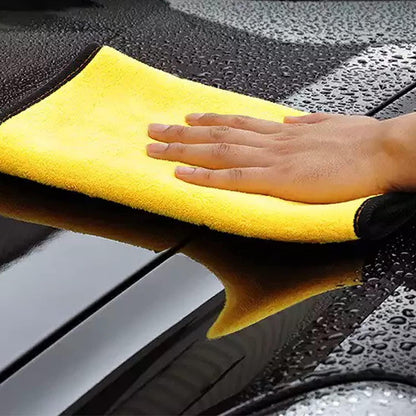 Microfiber Car Cloth Set (2-Pack) - Thick, Plush, Lint-Free Towels for Car, Bike Cleaning & Detailing